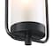 Westinghouse Fixture Wall Outdoor 60W Ga-Lightero, Matte Black Dstsd Alum White Fost Cyln Glass 6114400 - alternate 7